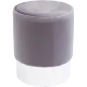 Kare design Tabouret Cherry Gris Clair Et Chrome