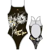 Turbo Happy New Year Swimsuit Rouge,Blanc S Femme