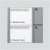 Mobotix Bouton Module 2 boutons 1 avec système de N, TM 612–2 SM, argent métallisé, 2544207
