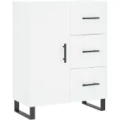 vidaXL Highboard blanc 69,5x34x180 cm Bois composite