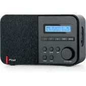 Pinell Supersound Mini Draagbare Radio DAB+ Oplaadbaar - Zwart (DAB+ DAB, FM), Radio, Noir