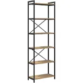 vidaXL Bibliothèque chêne artisanal 60 x 30 x 188 cm Bois d'ingénierie
