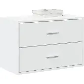vidaXL Armoire avec 2 tiroirs blanc 60x31x40 cm Bois composite