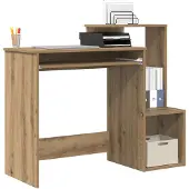 vidaXL Bureau Artisan-Chêne 106 x 41 x 88.5 cm Bois composite