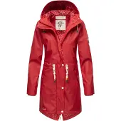 NAVAHOO Veste fonctionnelle 'Tropical Storm' rouge feu / blanc