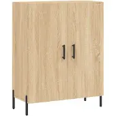 vidaXL Highboard chêne Sonoma 69,5x34x180 cm Matériau dérivé du bois