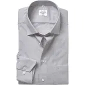 MARVELIS Homme Marvelis Modern Fit Chemise gris clair, Unicolore