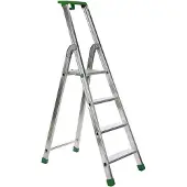 Galico †“ Industriële trapladder †“ Quadra †“ Aluminium †“ 4 treden †“ 148 cm