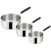Lagostina Série de 3 casseroles inox 16/18/20cm - - 12896600003 - tempra inox