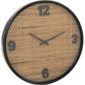 J-Line Horloge murale Mdf brun/noir Small