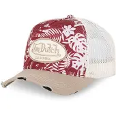 Von Dutch Print 3 Cap Beige,Rouge
