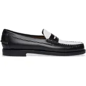 Sebago pour femme. 7001530 Mocassins en cuir Classic Dan noir (37), Plat, Aucun, Casuel, Classique