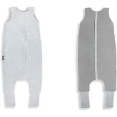 Sleepee Sleeping Bag With Reversible Feet Jersey Cotton Gris M Enfants