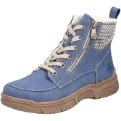 Bonprix Bottines à lacets beige / bleu-gris