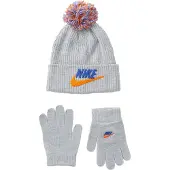 Nike Kids Nan Club Chenille Peak Beanie Gris 4-7 Years Enfants