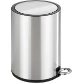 Wenko Cosmétiques Poubelle à pédale Monza Easy Close Acier inoxydable brillant