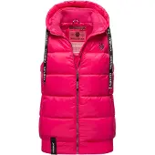 NAVAHOO Gilet 'Kassidy' rose néon / noir