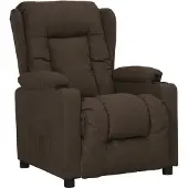 vidaXL Fauteuil relax brun foncé Tissu