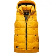 MARIKOO Gilet 'Zarinaa' jaune d'or