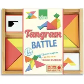 Vilac Jeu de société - - Tangram Battle - Développe la créativité et la logique