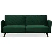 Beliani Canapé-Lit Senja Vert Émeraude
