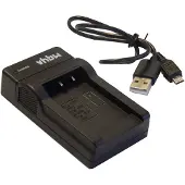VHBW Chargeur USB compatible avec Samsung SLB-0937 caméra caméscope action-cam + témoin de charge 4,2 V