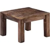 vidaXL Table basse 50x50x35 cm Bois de manguier massif