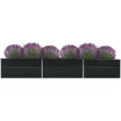 vidaXL Parterre de jardin surélevé Acier galvanisé 480x80x77 cm Anthracite