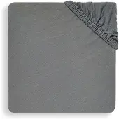 Jollein Drap-Housse Jollein Jersey Storm Grey-60 x 120 cm