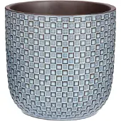 Mica Decorations Pot de fleurs Daan - H18 x Ø19 cm - Bleu