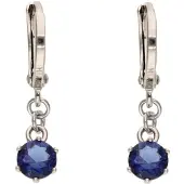 Gaya Boucles d'oreilles bleu foncé / argent