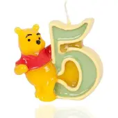 Procos Bougie anniversaire 5ans "Winnie l'ourson