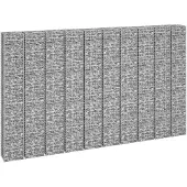vidaXL Schanskorf Planteur 4 ST 30x30x50 100 150 200 cm Fer