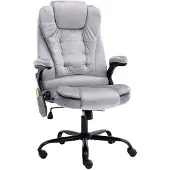 vidaXL Chaise de bureau de massage gris clair velours