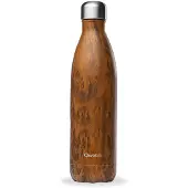Qwetch Bouteille isotherme Originals Wood