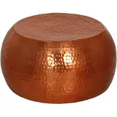 vidaXL Table basse laiton Ø55x28 cm aluminium