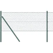 vidaXL Clôture en panneaux soudés, PVC, vert, 0,6 x 10 mètres