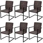 vidaXL Ensemble de canapés 2 pièces avec coussins Tissu brun