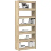 vidaXL Meuble de rangement / Cloison en chêne Sonoma 80x30x198 cm