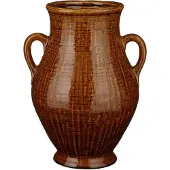 Mica Decorations Vase en céramique marron H39