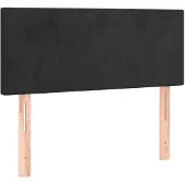 vidaXL Tête de lit noir 80x5x78/88 cm velours
