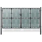 vidaXL Jardinières murales 2 pcs en coco noir 61x19x16 cm acier