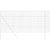 vidaXL Clôture Euro Gris 1,2 x 10 m Fer revêtu de PVC