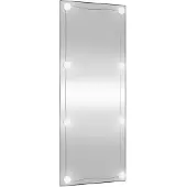vidaXL Miroir mural avec lampes LED 40x100 cm verre rectangulaire