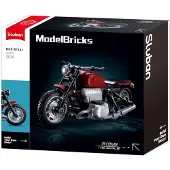 Sluban Jeu De Construction Model Bricks Motorcycle R18ms 222 Pièces