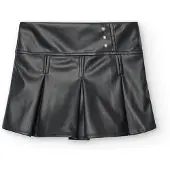 Boboli Synthetic Leather Skirt Noir 14 Years Fille