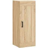 vidaXL Highboard chêne Sonoma 34,5x34x180 cm Matériau dérivé du bois