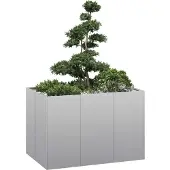 vidaXL Jardinière 120x80x80 cm acier galvanisé