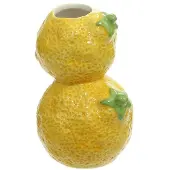 Dolomite VASE DOLOMITE DOUBLE CITRON 10X8.5X14CM JAUNE