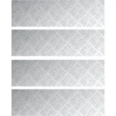 vidaXL Escalier Marche d'angle droit 4 pcs Argent 70 x 20 cm Aluminium